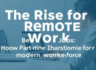 The Rise of Remote Work: How Part-Time Jobs Are Transforming the Modern Workforce The Rise of Remote Work: How Part-Time Jobs Are Transforming the Modern Workforce